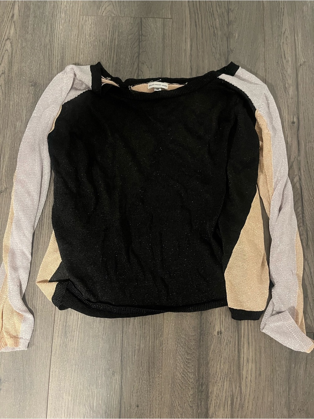 South moon under sparkly shirt  medium